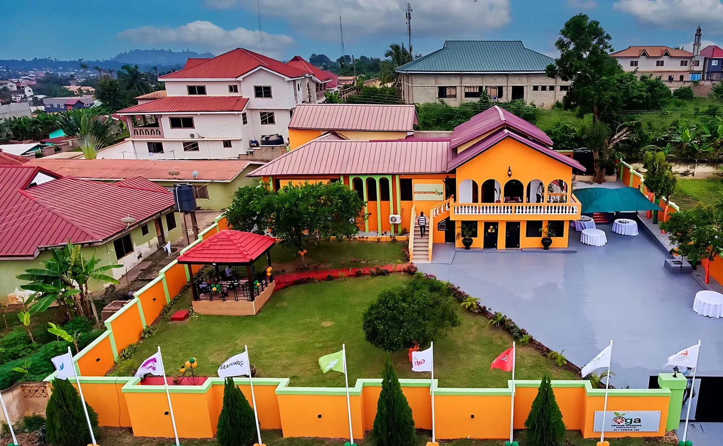 OGA’s head office in Akyem Oda, from the air.